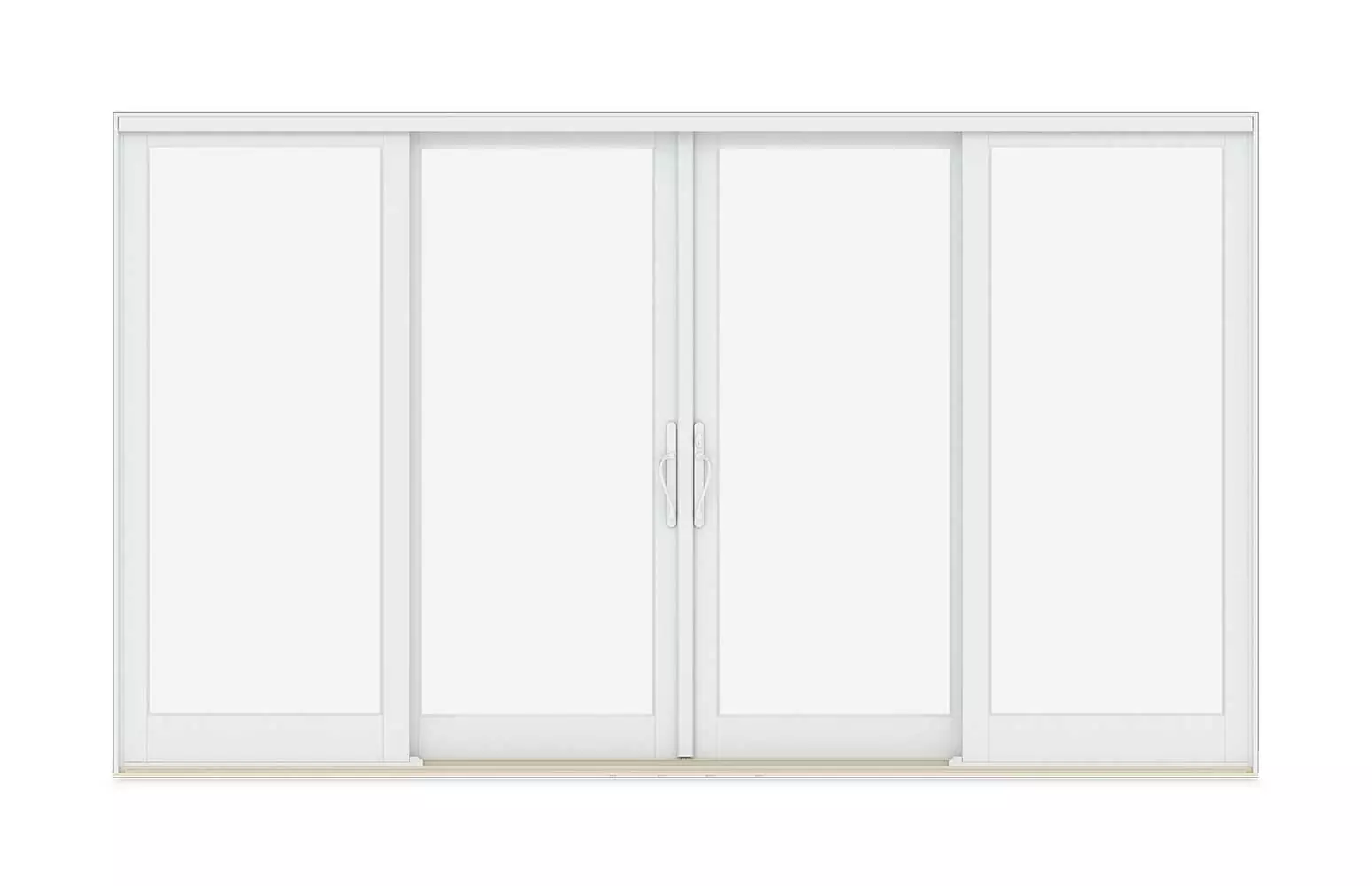 Four-Panel Sliding French door with operating center units