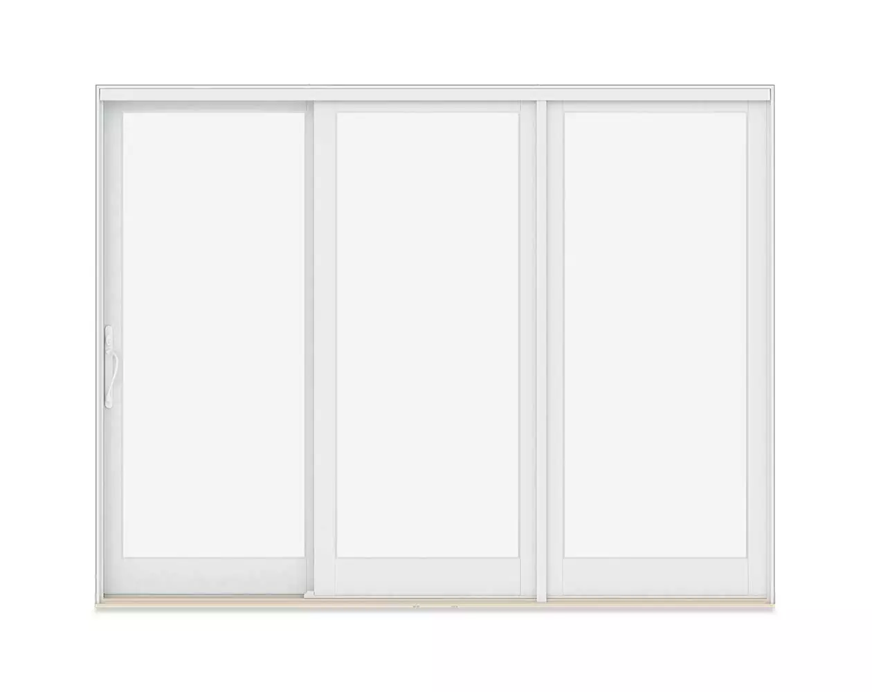 Three-Panel Sliding French door with operating side unit